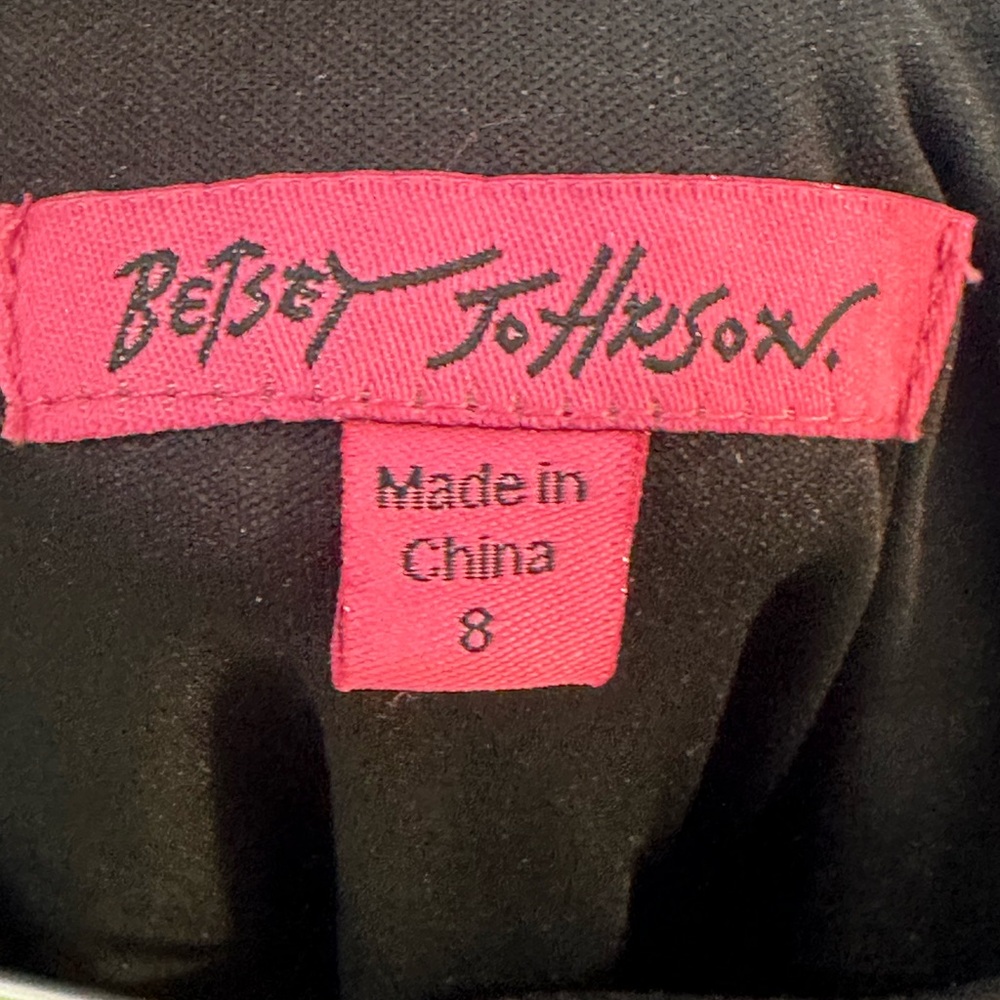 Betsey Johnson VTG Y2K Black Sweetheart Strapless Tulle Fit & Flare Mini Dress,S - Picture 5 of 11
